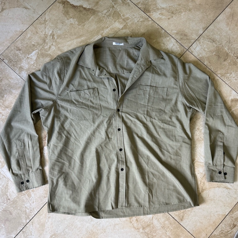 Khaki Color Button Down